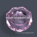 Crystal Pink Colored Glass Ashtray